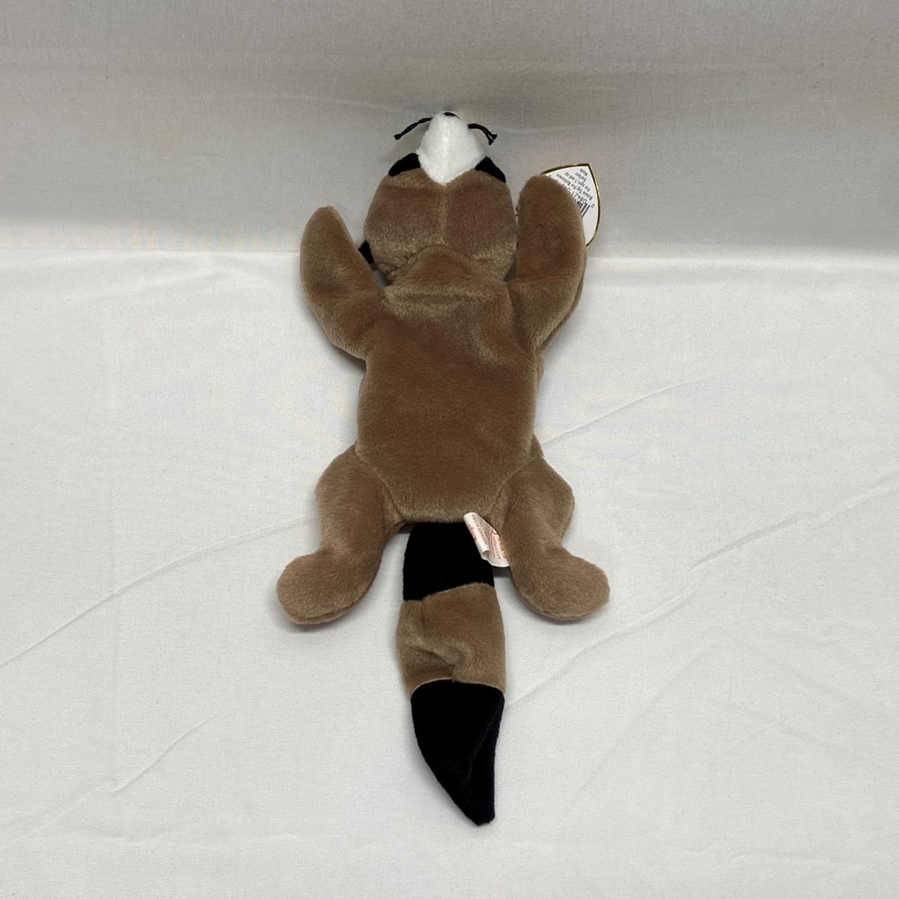 Vintage Ty Beanie Babies Ringo Baby Raccoon Retired 1995 Plush PVC Rare See Tags - Picture 12 of 16